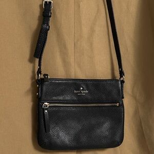 Kate Spade Textured Black Crossbody Bag